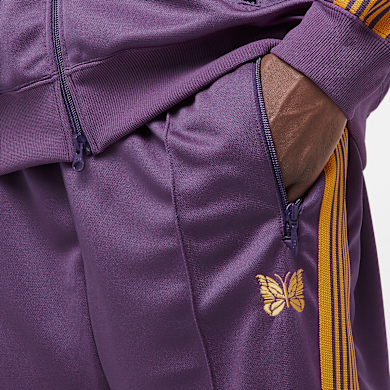 Buy Needles Narrow Track Pant Poly Smooth in purple | QV308-C