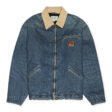 Buy Carhartt WIP OG Detroit Jacket in blue/dusty h brown | I034734