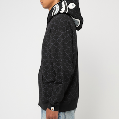 Buy A Bathing Ape College Monogram Relaxed Fit Shark Full Zip