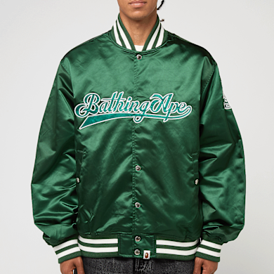 Buy A Bathing Ape Baseball Varsity Jacket in green