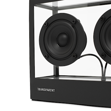 Buy Transparent Small Speaker in Black | STS-B | solebox