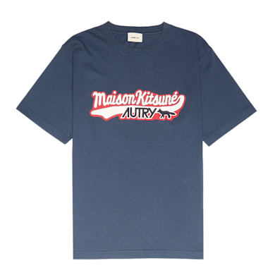 Buy Autry x Maison Kitsune T-Shirt in blue | TSPXMK2B | solebox Buy Autry x Maison Kitsune T-Shirt in blue | TSPXMK2B | solebox