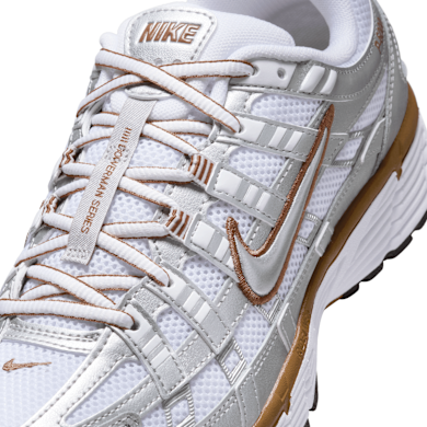 Buy Nike Wmns P-6000 in white/metallic silver-lt british tan