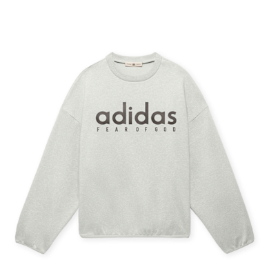 adidas Originals x Fear of God Athletics Heather Fleece Crewneck Grey Men (Jz7369), Size: XL, Top