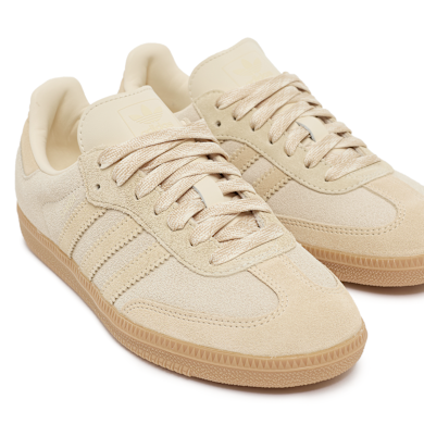 adidas gazelle silver green womens adidas Originals SAMBA OG cream white/mystery brown/gum 4 [KJ8901 FW25] main image 1