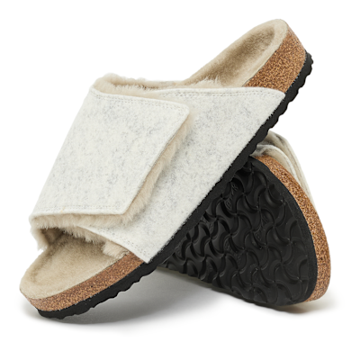 Buy Birkenstock Solana Shearling FE in beige | 1030576 | solebox