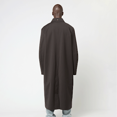 Buy Our Legacy Cloak Carcoat Membrane Wool in churchill stripe