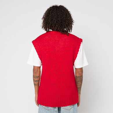 Buy ICECREAM Running Dog Knit Vest in red | IC25331-RED | solebox