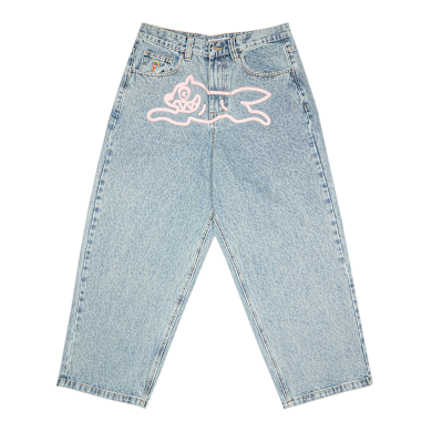 ろさ Buy ICECREAM Running Dog Triple Scoop Denim Pants in blauw