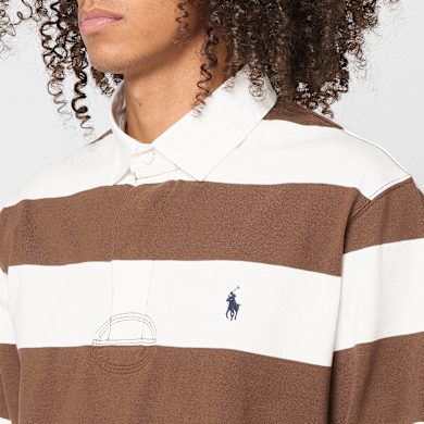 Buy Polo Ralph Lauren Longlsleeve Rugby Knit in brown