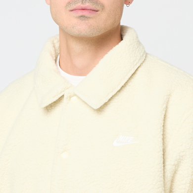 Buy Nike Club Sherpa Coaches Jacket in beige | HV1429-297 | solebox
