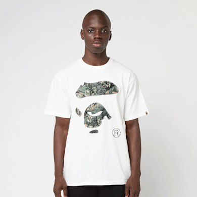 Buy A Bathing Ape Tree Edge Camo Ape Face Tee in white