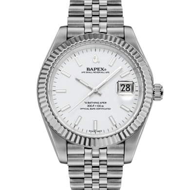 Buy A Bathing Ape Type 6 Bapex M in silver | 001WHL801302MSVR
