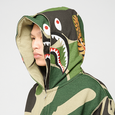 ペゴパ Buy A Bathing Ape Mega ABC Camo Double Shark Relaxed Fit Full Zip