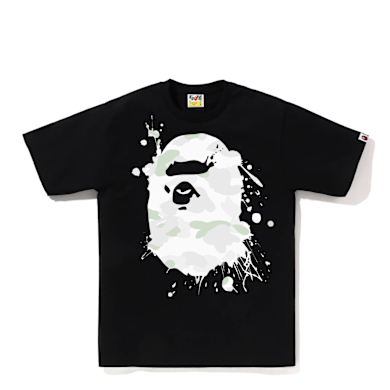 Buy A Bathing Ape City Camo Painting Ape Head Tee in black