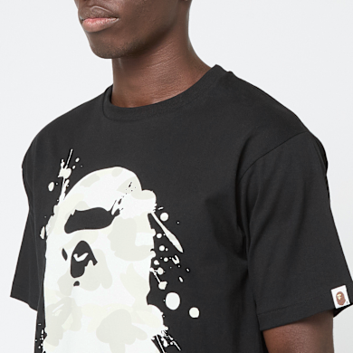 Buy A Bathing Ape City Camo Painting Ape Head Tee in black