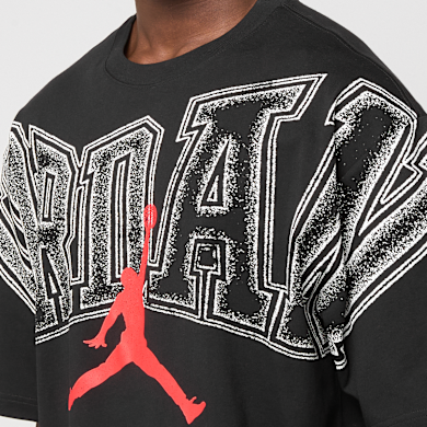 Buy Jordan Jordan Graphic T-Shirt in black/infrared23 | IQ0708-010