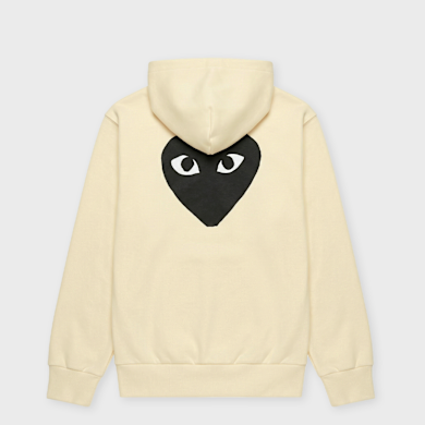 Buy Comme des Garcons Play Play Big Heart Sweatshirt in yellow