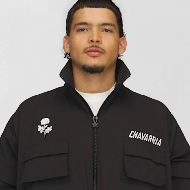 Buy adidas Originals x Willy Chavarria Cargo Track Jacket in black