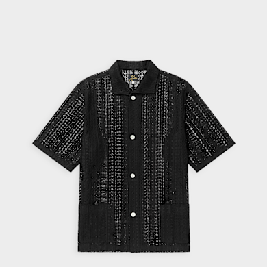 Buy Needles Widespread Collar Shirt Raschel Lace (Crochet) in