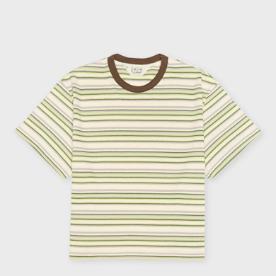 ベスト Buy Brain Dead Looped Stripe T-Shirt in green multi | 3554-GMU