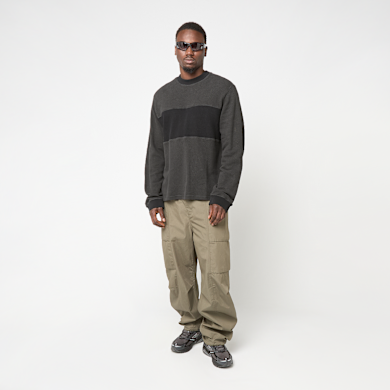 Buy Brain Dead Thermal Long Sleeve Tee in grey | 3595-CHAR | solebox