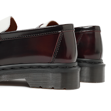 Buy Dr. Martens Wmns Penton Heart Loafer in cherry red/white