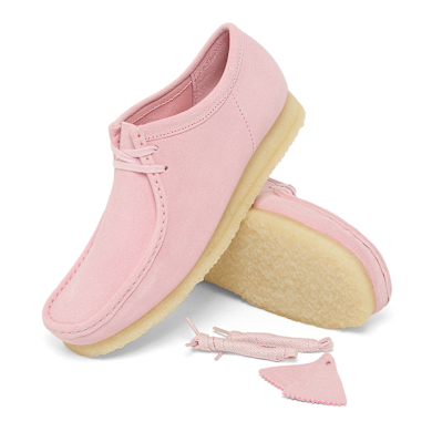 Buy Clarks Wallabee in light pink suede | 26185560 | solebox