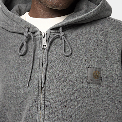 a Buy Carhartt WIP Hooded Nelson Jacket in grey | I033064-89.GD