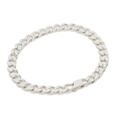 Buy TwoJeys Unstoned Cuban Bracelet in silver | 229225001 | solebox
