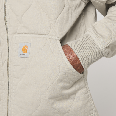 Buy Carhartt WIP Kylan Liner Jacket in beige | I035970-3GEXX.03