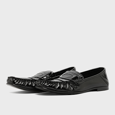Buy Marni Moccasin Shoe Loafer in black | MOMR008001-P4574-00N99