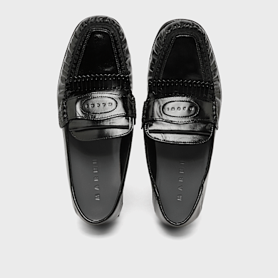 Buy Marni Moccasin Shoe Loafer in black | MOMR008001-P4574-00N99