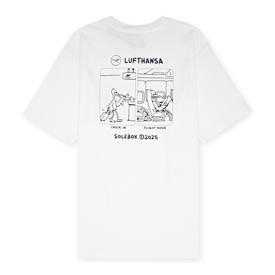 Buy solebox x Lufthansa T-Shirt Gate in white | SBXLUFTHANSA-GATE