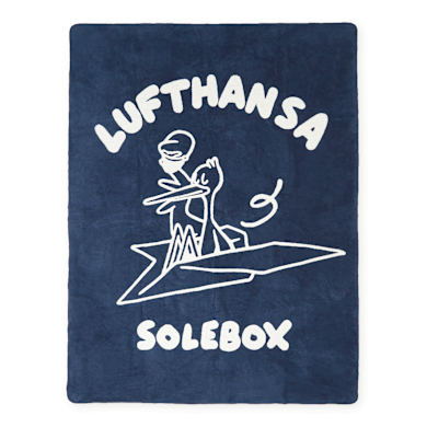 Buy solebox x Lufthansa Blanket in blue | SBXLUFTHANSA-BLANKET