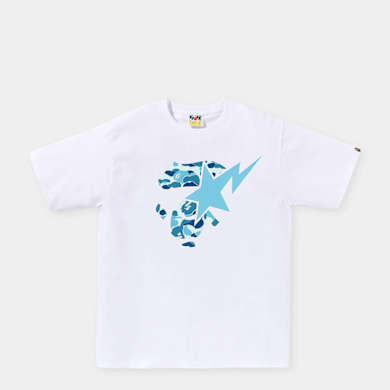 Buy A Bathing Ape ABC Camo Ape Face Sta Tee M in white