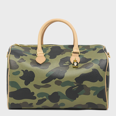 レア　初期A BATHING APE シェリーカモBOSTON BAG Buy A Bathing Ape 1st Camo Boston Bag in green | 001BAM301008MGRN