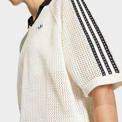 Buy adidas Originals Crochet Polo in white | KC6490 | solebox
