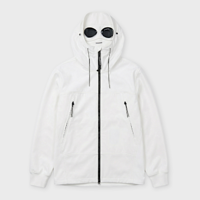 Buy C. P. Company Shell-R Goggle Jacket in white | MOW728A00-5968A