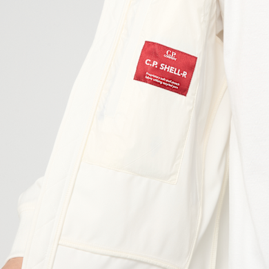 Buy C. P. Company Shell-R Goggle Jacket in white | MOW728A00-5968A