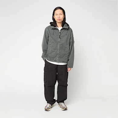 Buy C. P. Company Micro-Reps Hooded Lens Jacket in grey