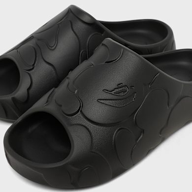 Kaufe A Bathing Ape Bape Slides #1 M in black | 001FWM301323MBLK