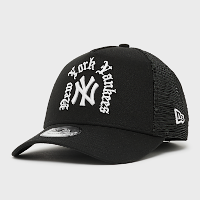 Buy New Era MLB Script New York Yankees 9FORTY A-Frame Trucker Cap