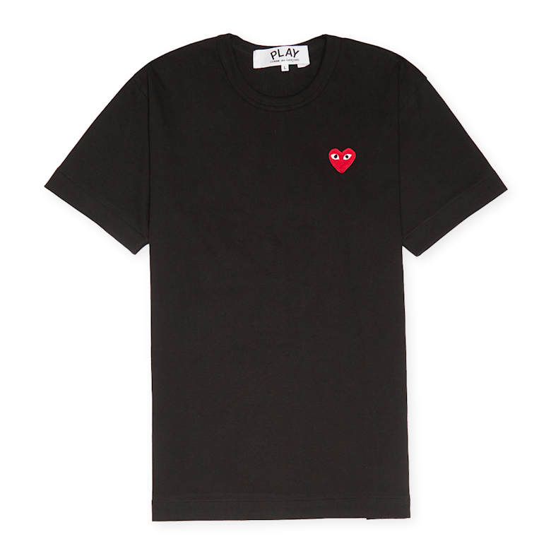 Buy Comme des Garcons Play Big Red Heart Logo T-Shirt in black