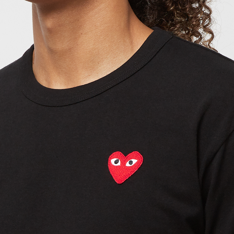 Buy Comme des Garcons Play Big Red Heart Logo T-Shirt in black