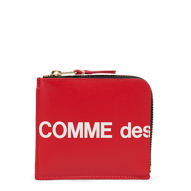 Buy Comme des Garcons Wallet Huge Logo in red | SA3100HL-2 at solebox