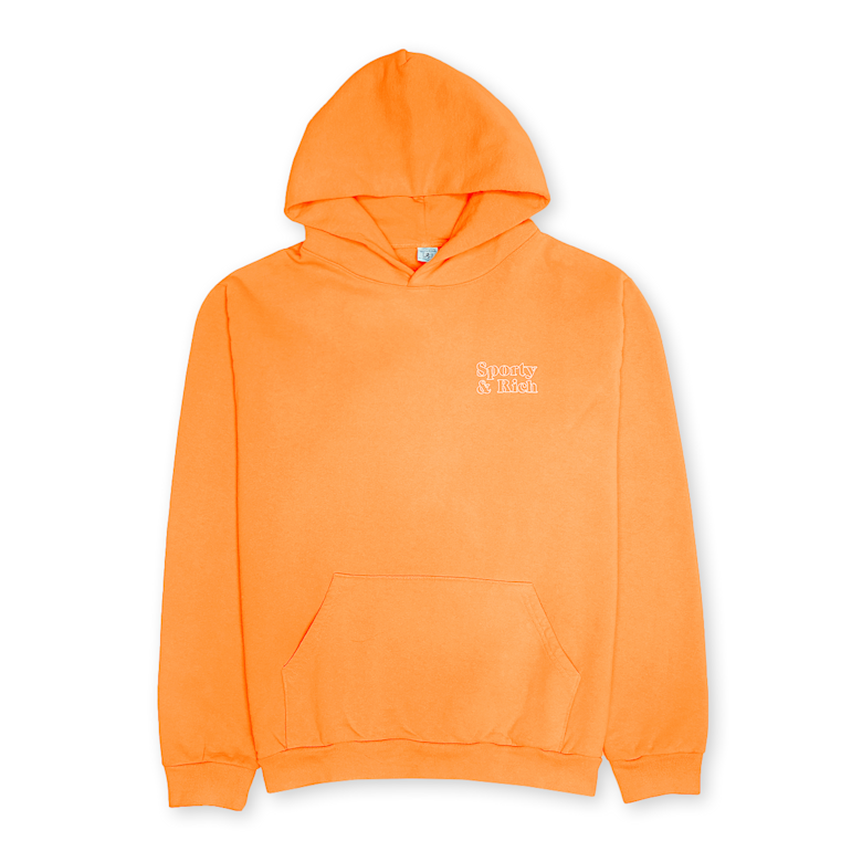 Buy Sporty & Rich Fun Logo Hoodie in orange | FUN-LOGO-HOODIE-DAN