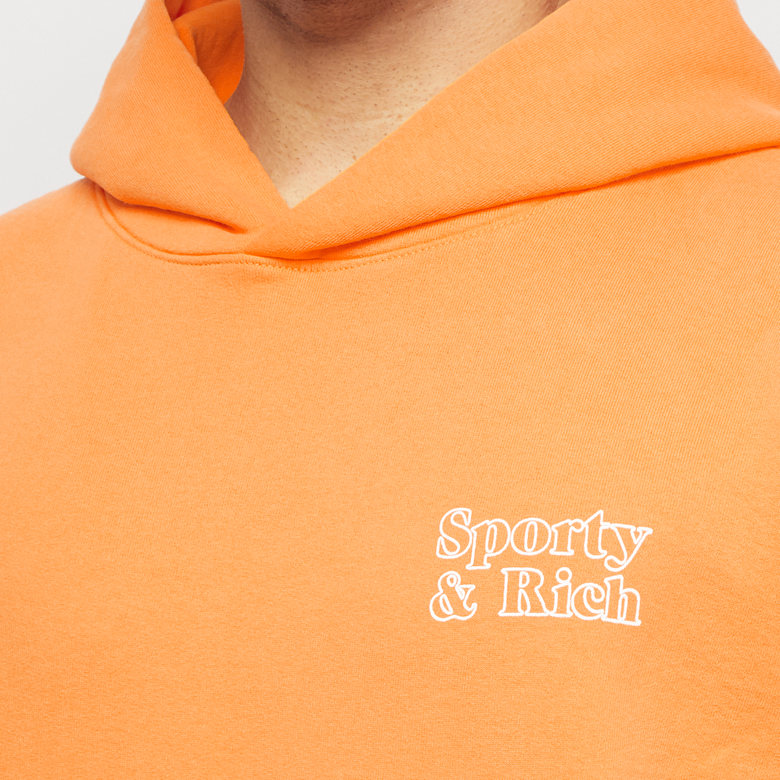 Buy Sporty & Rich Fun Logo Hoodie in orange | FUN-LOGO-HOODIE-DAN