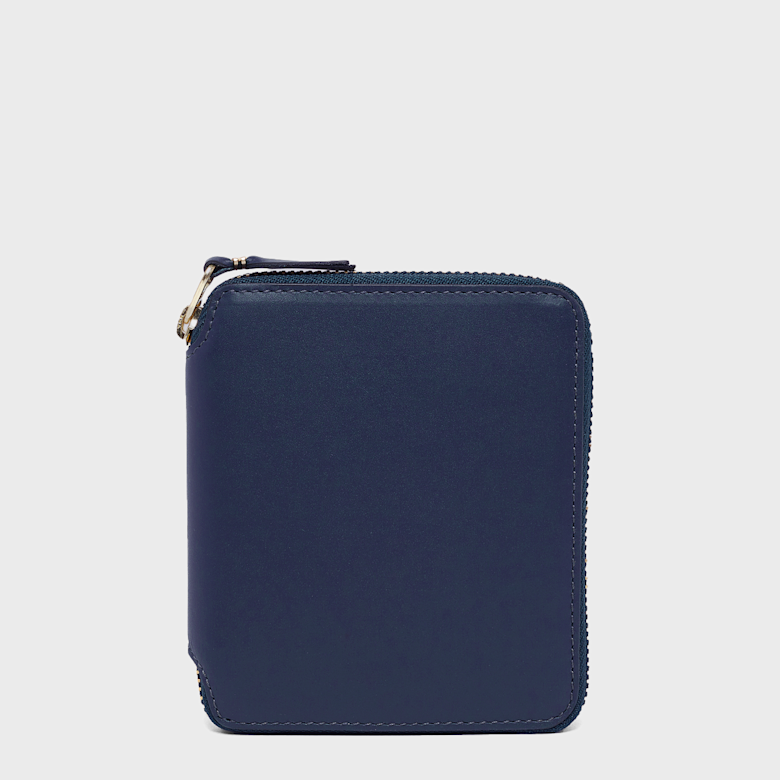 『ユウ』 Buy Comme des Garcons Wallet Classic Line in navy | SA2100-4 | solebox