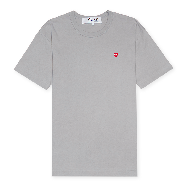 Buy Comme des Garcons Play Mens T-Shirt Short Sleeve in grey
